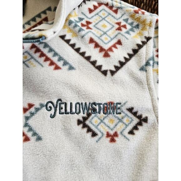 Prarie Mountain Yellowstone Tundra Full Zip Fleece Aztec Size M Unisex - Picture 4 of 10